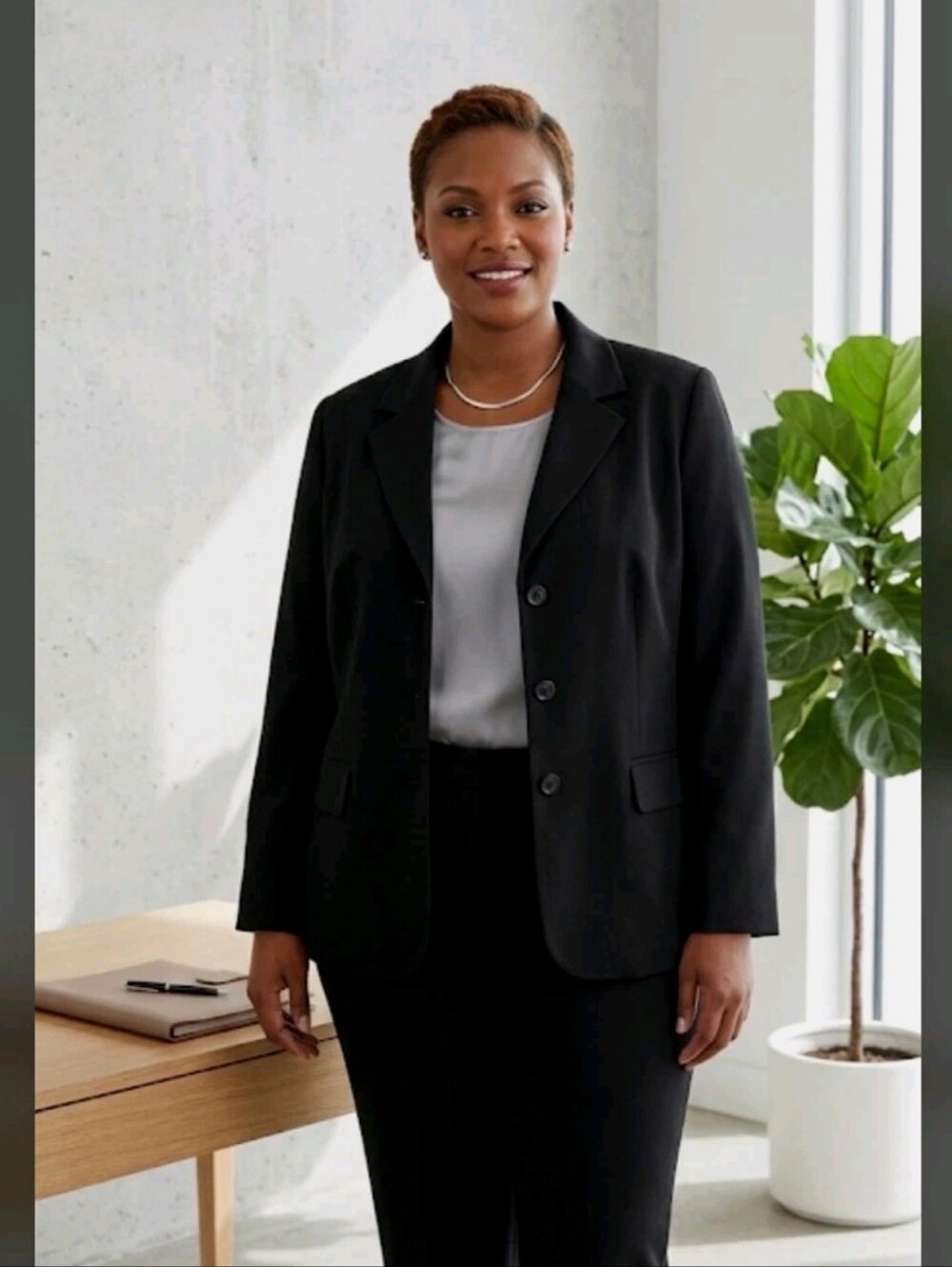 NWT Worthington Black Blazer Jacket 24W Professional Corpcore #drs1.2